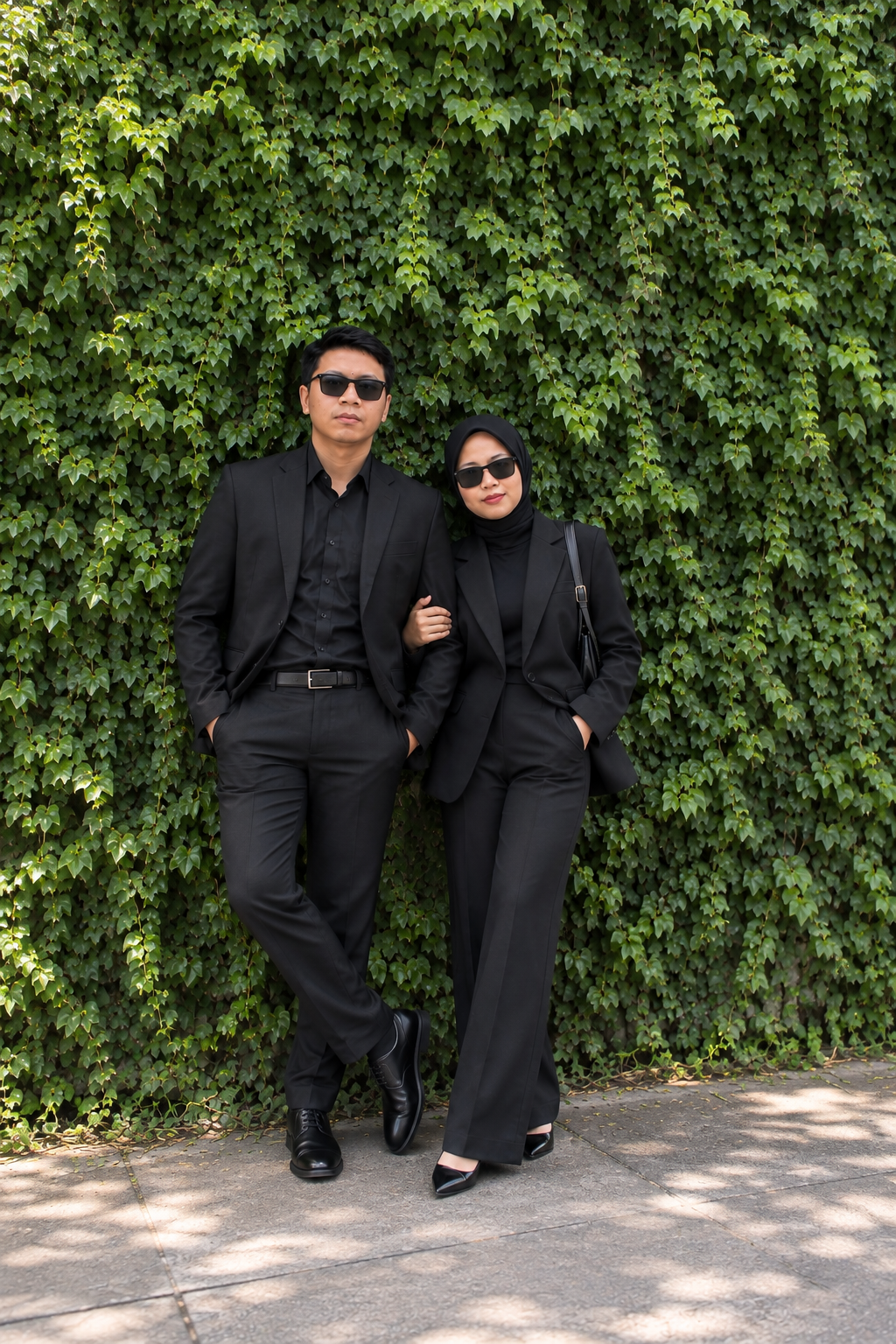 Rizkima & Wisnu — dinding hijau